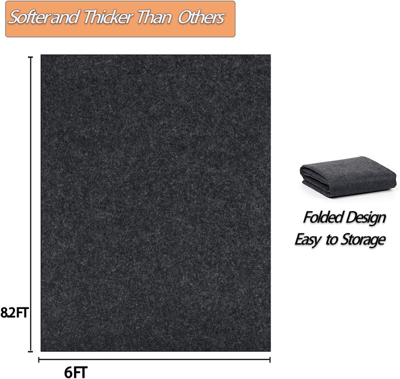 Ahpuhtan 8.2 x 6 FT Outdoor Storage Shed Mat, Waterproof Storage Shed Flooring Mat, Anti-Slip Patio Furniture Floor Scratch Prevention Mat, Dustproof Outdoor Carport Mat… - Image 2